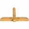 Ekena Millwork Eugene Rough Sawn Timber Gable Bracket, Western Red Cedar, 60"W x 38"H x 6"D x 6"F, 15/12 Pitch GBW060X38X0606EUG00RWR - alternate 5